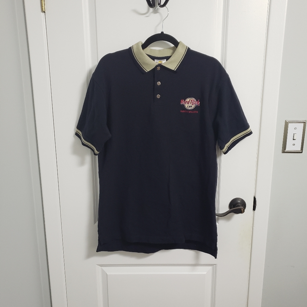 HARD ROCK CAFE Puerto Vallarta Shirt Sleeve Polo Shirt